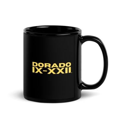 Dorado IX-XXII: Black Glossy Mug (From the Crawlspace arc of the indGame book series)