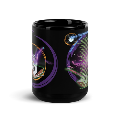 'Bohemian Renegade: Spacetime Tour' - Black Glossy Mug