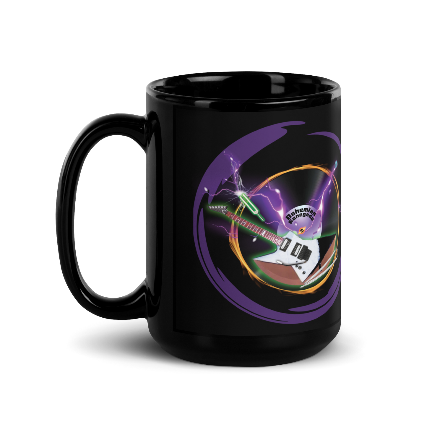 'Bohemian Renegade: Spacetime Tour' - Black Glossy Mug