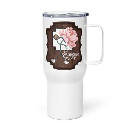 Prancing Peony: Travel Mug With a Handle (From the Animehem arc of the indGame book series)