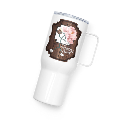 Prancing Peony: Travel Mug With a Handle (From the Animehem arc of the indGame book series)