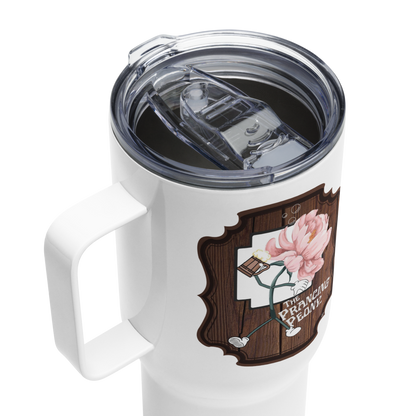 Prancing Peony: Travel Mug With a Handle (From the Animehem arc of the indGame book series)