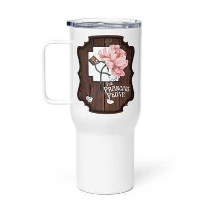 Prancing Peony: Travel Mug With a Handle (From the Animehem arc of the indGame book series)