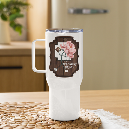 Prancing Peony: Travel Mug With a Handle (From the Animehem arc of the indGame book series)