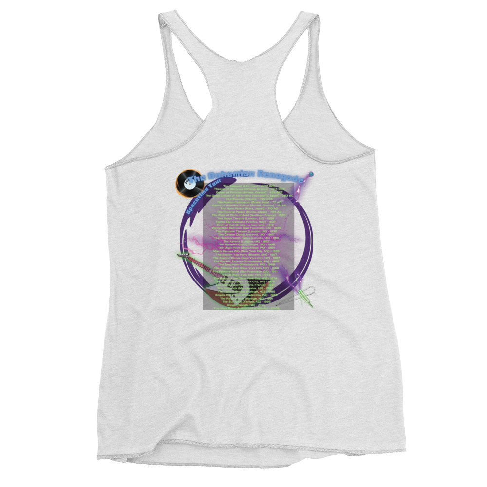 'Bohemian Renegade: Spacetime Tour' Women's Racerback Tank