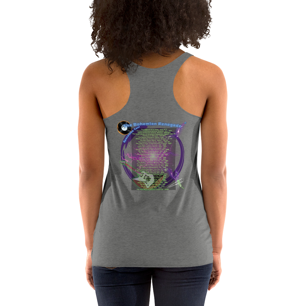 'Bohemian Renegade: Spacetime Tour' Women's Racerback Tank