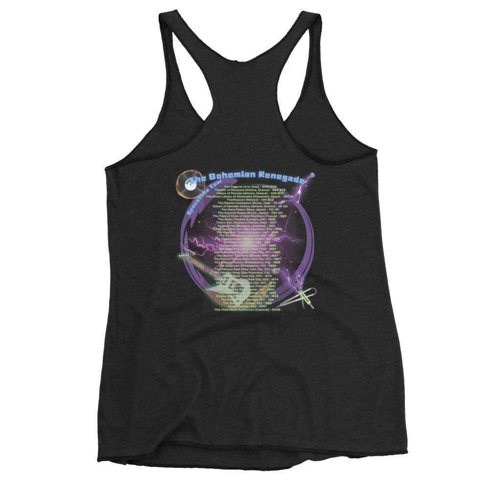 'Bohemian Renegade: Spacetime Tour' Women's Racerback Tank