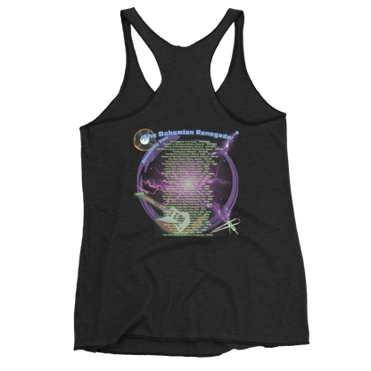 'Bohemian Renegade: Spacetime Tour' Women's Racerback Tank