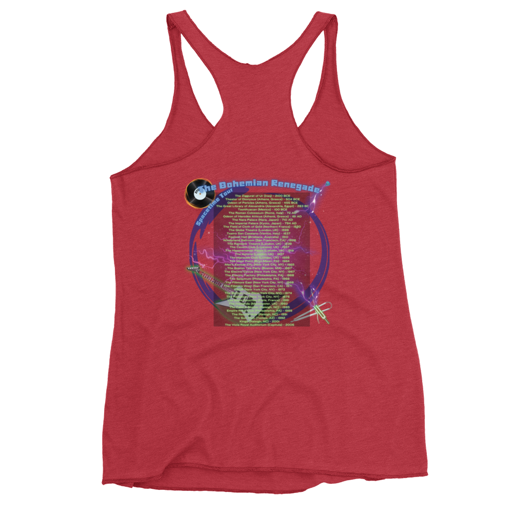 'Bohemian Renegade: Spacetime Tour' Women's Racerback Tank