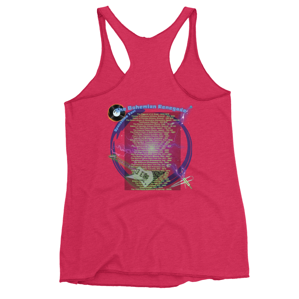 'Bohemian Renegade: Spacetime Tour' Women's Racerback Tank